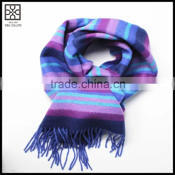 2015 New Design Mixed Color Wool Scarf With Fringe photo-3