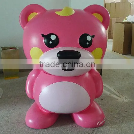 Modern Fiberglass Bear Sculptures