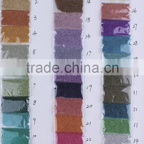 Micro Mini Glitter Glass Bottle Bead Treasures Glass Beads Nail Decoration photo-4