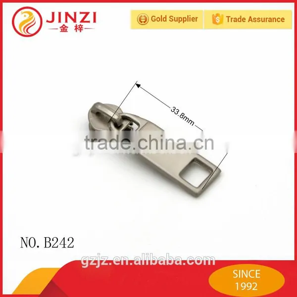 Zipper Manufacturer Metal Nickel Zipper Slider for Handbag photo-3