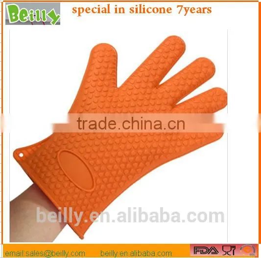 Multifunction Use Silicone Heat Resistant BBQ Oven Gloves for Kitchen photo-2