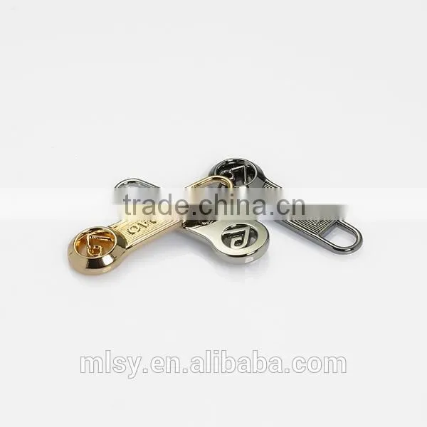 Luggage Bag Metal Zipper Puller Leather Zipper Puller Zinc Metal Slider photo-4