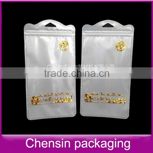 Cellphone Case Plastic Packaging Sleeve Poly Zipper of the Hot Stamping Print photo-3