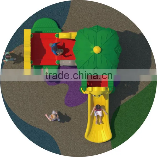 KAIQI Classic Plastic Series Fairytale Castle KQ50125A Kids Favorable LLDPE Plastic Small Size Playground Equipment photo-2