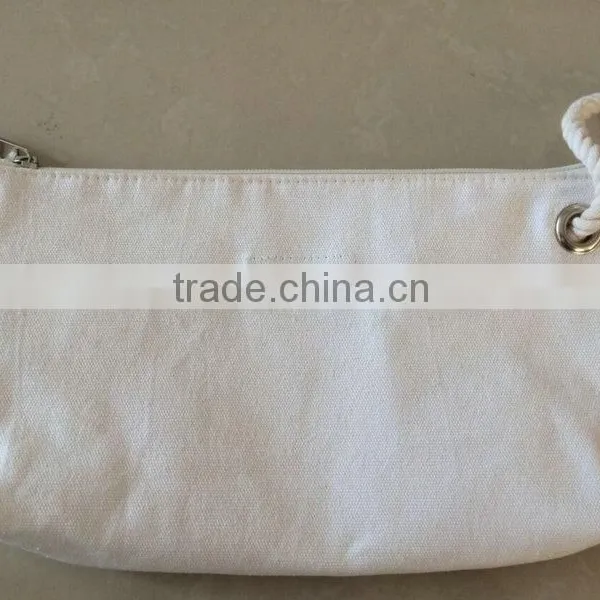 Printed Promotional Cotton Fabric Cosmetic Bag With Handle photo-5
