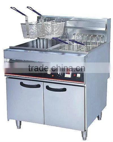 Electric 2-tank Fryer(4-basket)(freesstanding Type),electric Potato Fryer