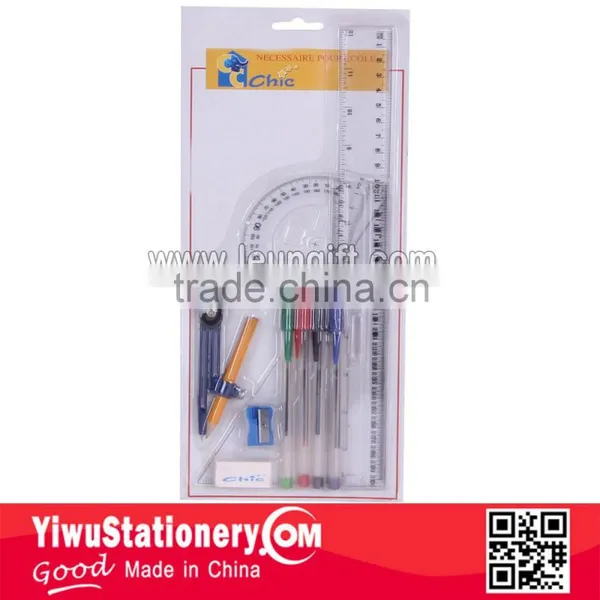 11PCS Ruler Kits Math Set Geometry Set Blister Card Quality Choice