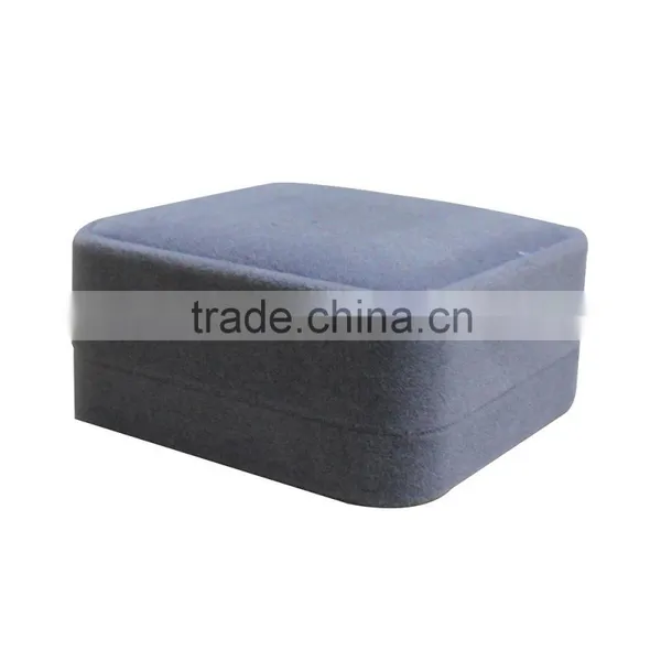 Custom Logo Luxury Rustic Lint Covered Jewelry Box photo-2
