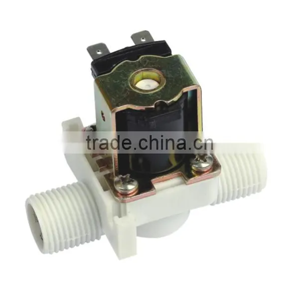 Plastic Pipe Fitting Water Solenoid Valve Washing Machine Electric Valve 220vac