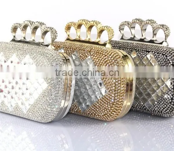Latest Fashion Women Clutch Bags Box Clutch Evening Bag Crystal Clutch Bag photo-6