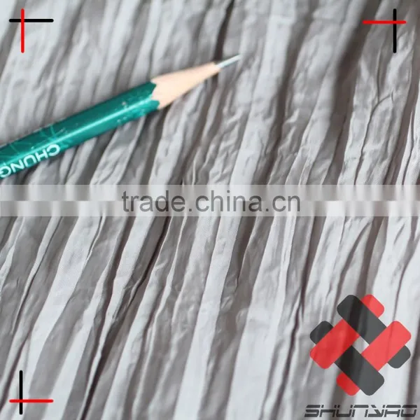 Wrinkled Crushed Taffeta Fabric for Fashion Dress