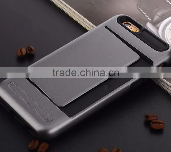 2016 New Style Best Price With Card Holder Function Mobile Phone Case,For Samsung S6 Edge Case photo-3