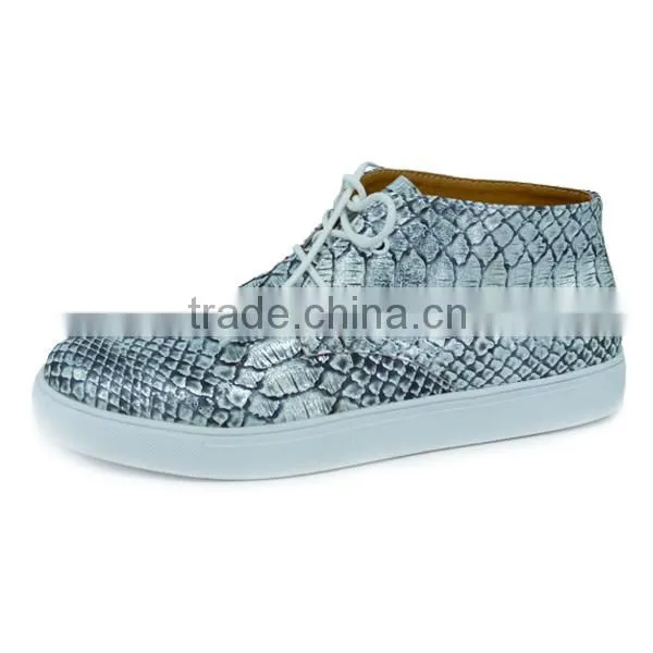 Fashionable Girls High Top Lace-up Special Grain Sneaker Boots Shoes photo-2
