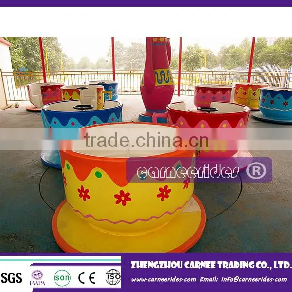 Family Rides Coffee Cup , Rotary Coffee Cups Rides Family Amusement Equipment photo-3