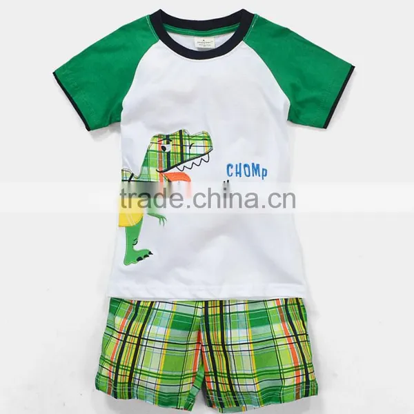 China OEM comfortable summer short sleeve suit pant coat children