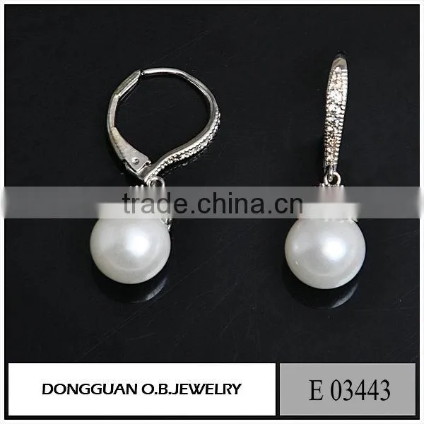 Fashion Imitation Pearl Earring Design/wholesale Charms Stud Earring With Pin photo-5