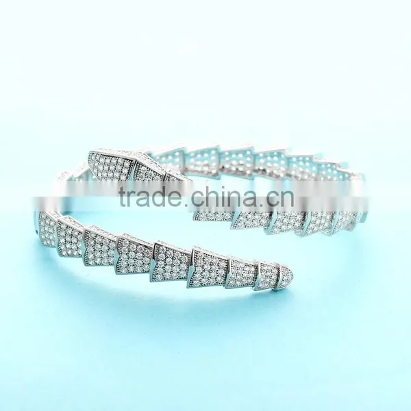 925 Sterling Silver Men's Silver Bracelet Men Bangle SBG629W photo-3