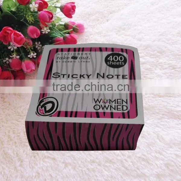 N Times Sides Printed Memo Paper Cube Paper Container Cube Personalized Self-adhesive Note Pad