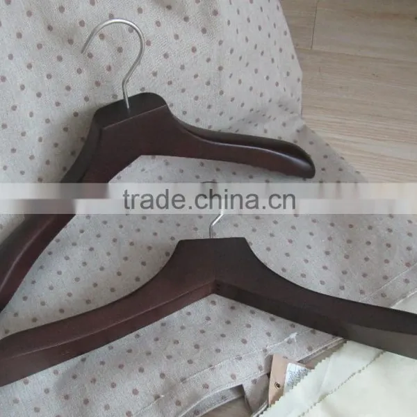 The HEAD Washed Finishing Walnut 450x45mm Wooden Coat Hanger Suit Hanger photo-2