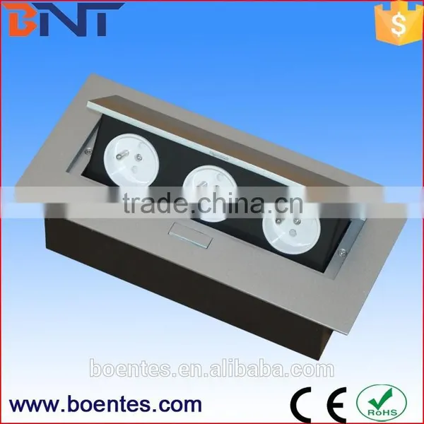 Tabletop Pop Up Power Outlets/Desktop Socket Box With EU/US/UK/French Standard Power Plugs photo-2