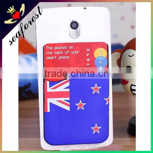Silicone Card Holder,3m Adhesive Sticker Silicone Smart Wallet for Cell Phone photo-2
