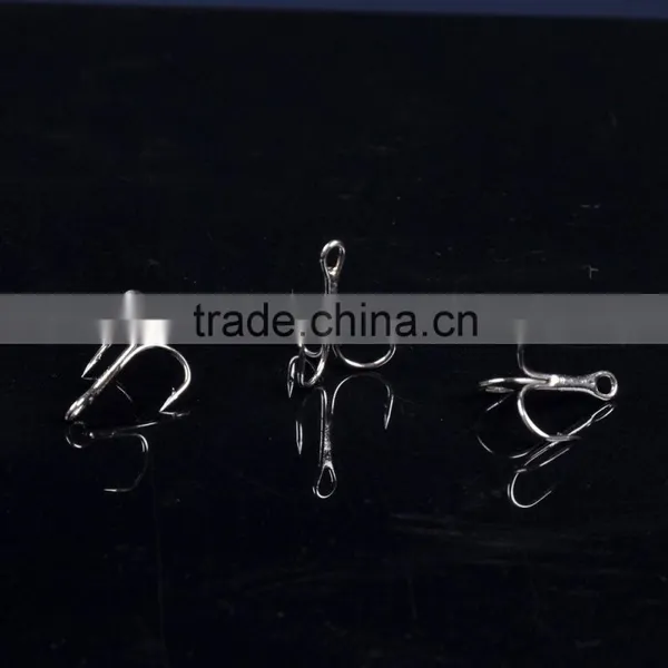 100pcs 8# Fishing Hook High Carbon Steel Treble Hooks Fishing Tackle photo-3