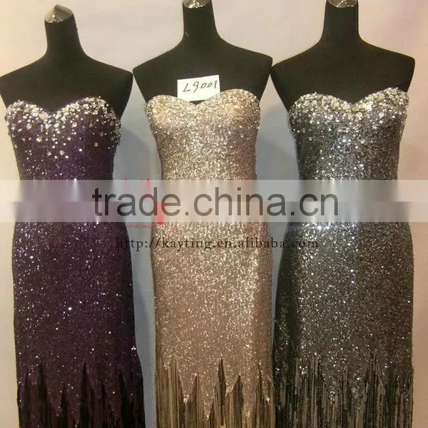 Off Shoulder Sexy Back Open Heavy Sequins Beaded Short Celebrity Dress 2014 photo-4