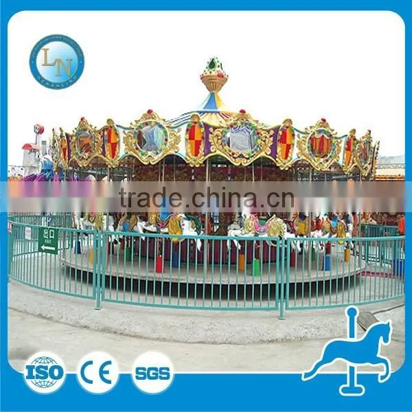 Europen Style! Lino Amusement Park Rides 72 Seats Luxury Merry go Round Carousel Rides for Sale photo-6
