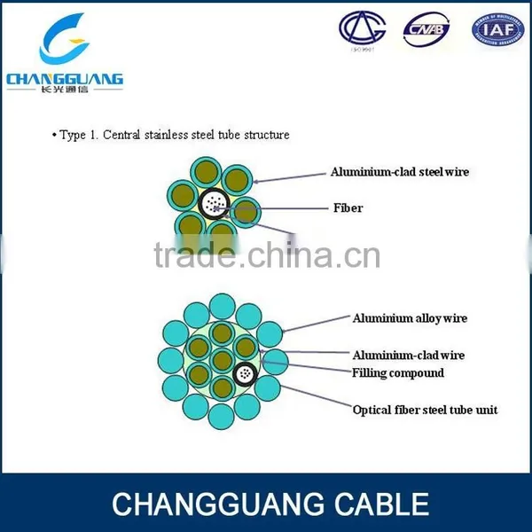 6 Core High Strength Fiber Optical Cable Aluminum Tube OPGW Best Price photo-6
