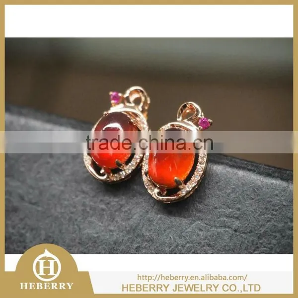 Fashion Natural Crystal Gemstone Earrings With 925 Sterling Silver photo-4