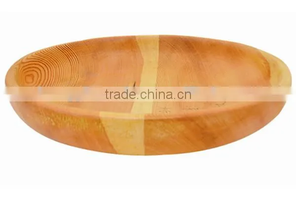 Trade Assurance Food Grade Eco-friendly Antique Imitation Solid Wooden Bowl Wholesale