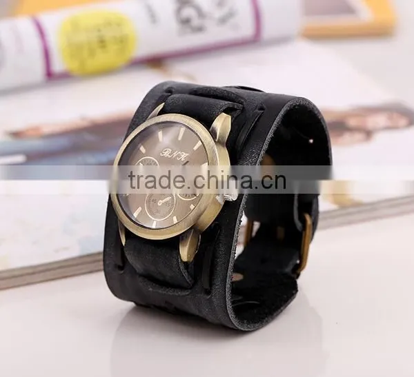 Fashion Handmade Leather Women Watch Bracelet photo-2
