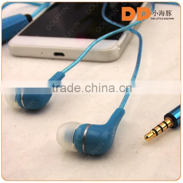 China Factory Wholesale Oem Brand Logo LED EL Earphone Fancy Lighting With Music Playing Novelty Earphone for HTC Mobile photo-3