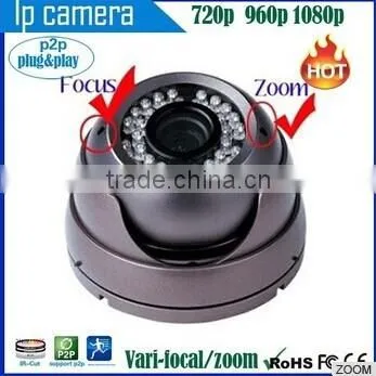 Housing for ip Camera Full hd Cctv Camera Indoor IR Night Vision HD 720P/960P Vari-focal Security Dome Varifocal ip Camera