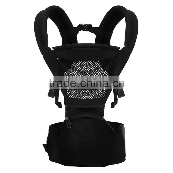 Black Polyester Waist Stool Bag for Boy