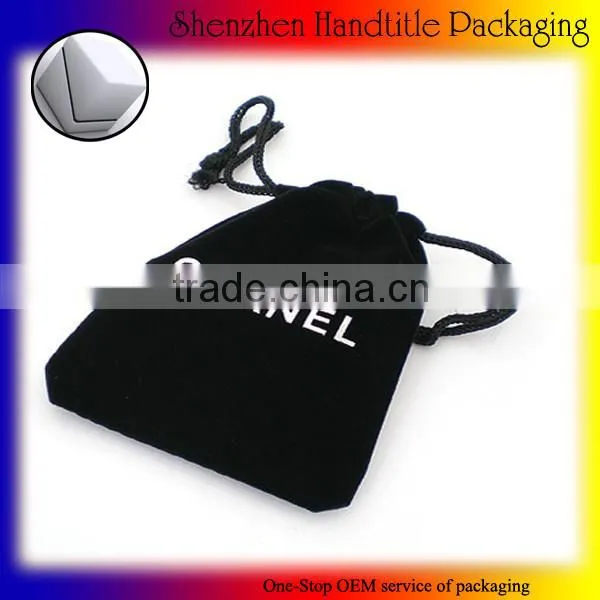 Black Velvet Pen Pouch Velvet Jewelry Pouch photo-5