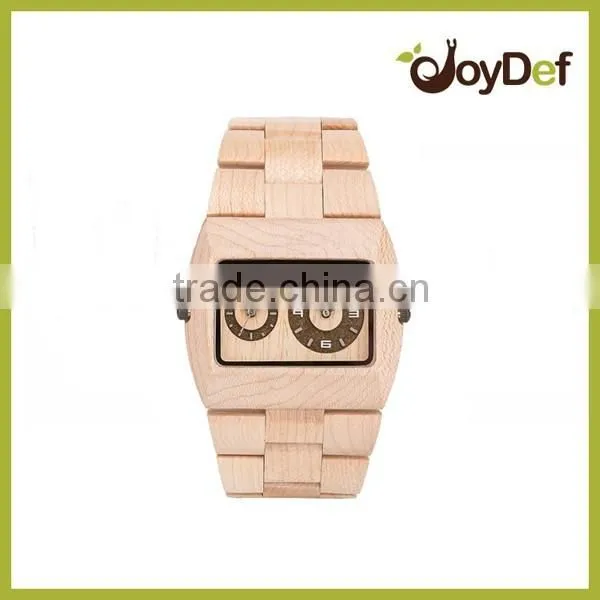 2016 Newest Eco Friendly Maple Wooden Unisex Watch With Japan Calendar Movement photo-4