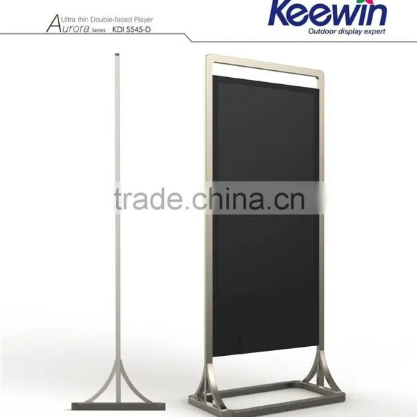 LCD Indoor Floor Stand Touch Double Screen for Bank Comerical Using Digital Signage photo-3