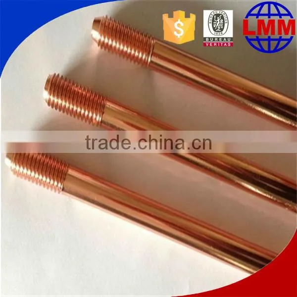 Electrical Pure Threaded Copper Bonded Ground Rod photo-2
