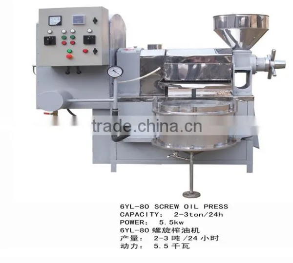Fully Automatic Household Oil Press Machine , Cold Press Oil Machine, Screw Oil Press Machine