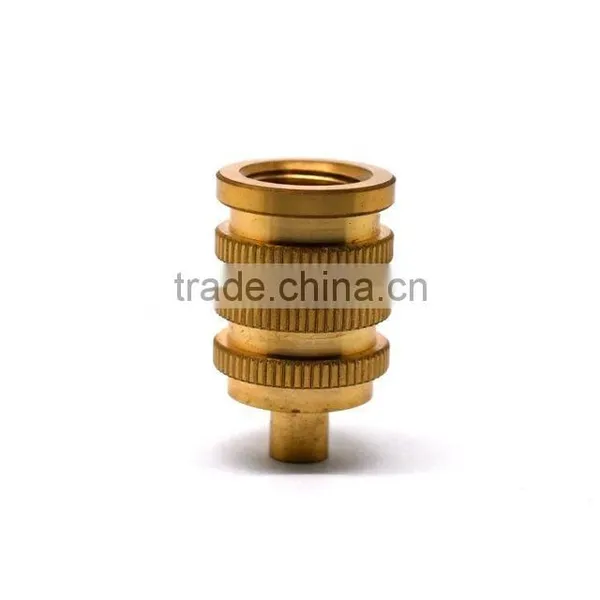 Factory Directly Sale Cnc Knurled Brass Inside Thread Machine Parts photo-2