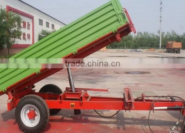 Hot Sale Euro Style Agtrilculture Tractor Use Hydraulic 2 Ton, Farm Tipping Trailer, Rear and Side Tipping With CE Certification photo-3