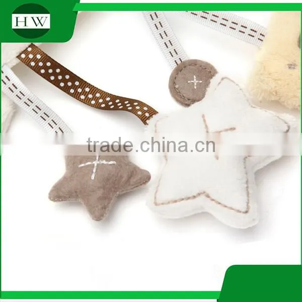 Wholesale Custom Soft Plush Rabbit Beer Musical Baby Kids Hanging Bed Stroller Rattle Toys photo-4