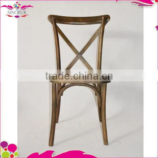 Best Seller Antique Wooden X-back Chair photo-5