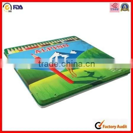 Wholesale Rectangular Cartoon Metal Pencil Box photo-5