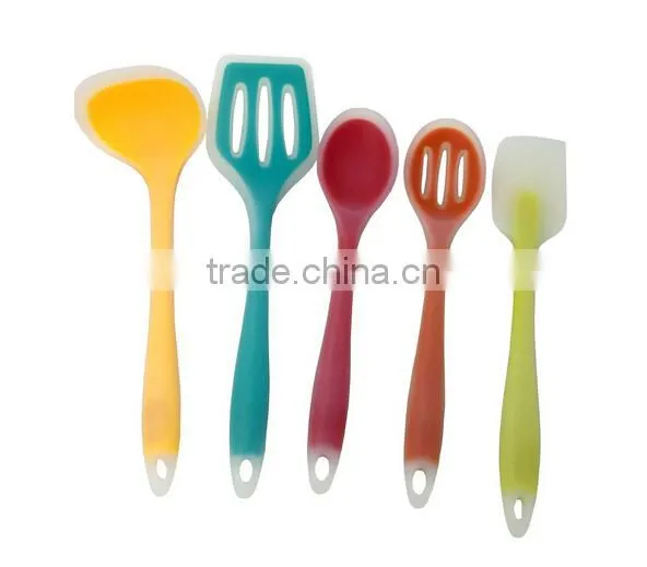Premium Silicone Kitchen Utensil Set, New 5 Piece Cute Cooking Tool Set photo-6