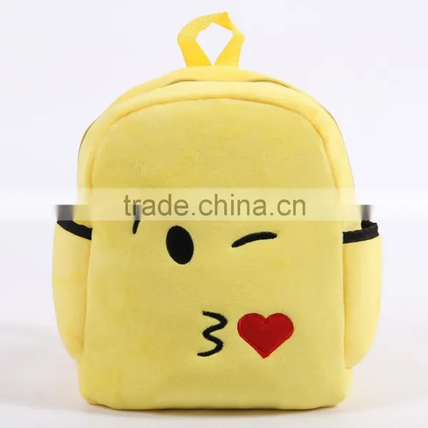 New Design Emoji Plush School Backpack For Children photo-2