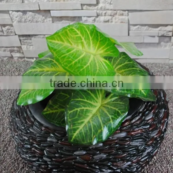 Modern Style Pebble Black Resin Garden Flower Pots photo-3