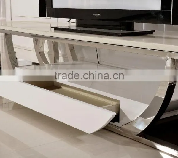 E380 2015 Modern Design Marble Top Living Room Furniture TV Stand photo-2