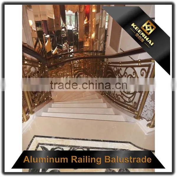 Interior Antique Bronze Handrails Aluminium Anodized Railing photo-4